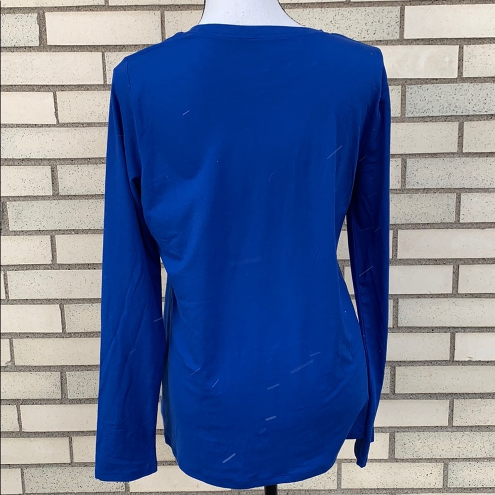 ❌DONATED❌Blue Brushed Microfiber Basic Long Sleeve Top - Picture 4 of 7